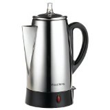 West Bend 54149 12-Cup Automatic Coffee Percolator, Stainless Steel