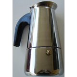 MBR 4 Cup Stainless Steel Espresso Maker