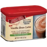 General Foods International Coffee, Decaffeinated Vanilla Bean Latte Drink Mix