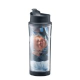 Bodum 16-Ounce Picture Travel Tumbler/Mug with Picture Insert and Spill Resistant Lid