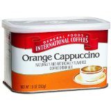 General Foods International Coffee, Orange Cappuccino Italina Style Coffee Drink Mix