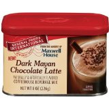 General Foods International Dark Mayan Chocolate Latte Coffee Drink Mix, 8-Ounce Tins (Pack of 6)