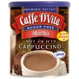 Caffe D'Vita Sugar Free Mocha Instant Cappuccino
