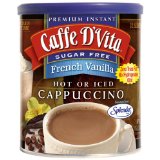 Caffe D'Vita Sugar Free French Vanilla Instant Cappuccino