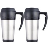 Set of 2 Thermos Stainless Steel 14-oz. Travel Mugs