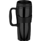 Trudeau Chazz 16-Ounce Stainless Steel Travel Mug