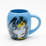 Vandor Blue 18-Ounce Wonder Woman Mug