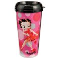 Betty Boop Plastic 16 Ounce Plastic Travel Mug