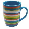 Two and a Half Men Striped Mug