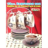 Bene Casa 13 Piece Espresso Set with Stand