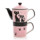 HuesNBrews Catitude Stacker Set - Pink