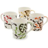 Hues&Brews White 18-Ounce Mugs - Set of 4