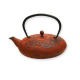 Old Dutch 48-Ounce Red Cast-Iron Mythology Teapot