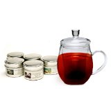 Sun's Tea(TM) Borosilicate Glass Personal Tea Mug & Infuser