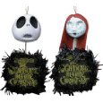 Neca Nightmare Before Christmas Hanging Heads with Wreaths Set of 2