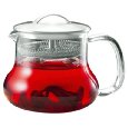 Northwest Glass Yama EP-6 22 -Ounce Sitka Tea Pot, Glass Tea Strainer