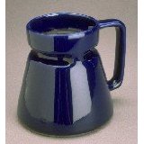 Cobalt Blue Wide Base Ceramic Coffee Travel Mug