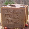 Brazilian Pure Coffee Luxury Scrub Soap Bar with Cocoa Butter and Essential Oils