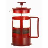 Sierra Red 3 Cup Glass French Coffee Press By Epoca