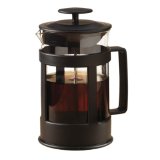 Sierra Black 3 Cup Glass French Coffee Press By Epoca