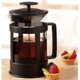 Sierra Black 6 Cup Glass French Coffee Press By Epoca