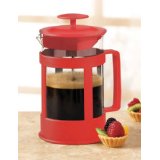 Sierra Red 6 Cup Glass French Coffee Press By Epoca