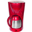 Kalorik TKM-17409 900-Watt 8-10-Cup Coffeemaker with Stainless-Steel Carafe, Red