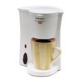 Black & Decker DCM7 Cup-At-A-Time Coffeemaker, White